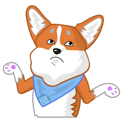 Эмодзи Love, Tennis & Corgi