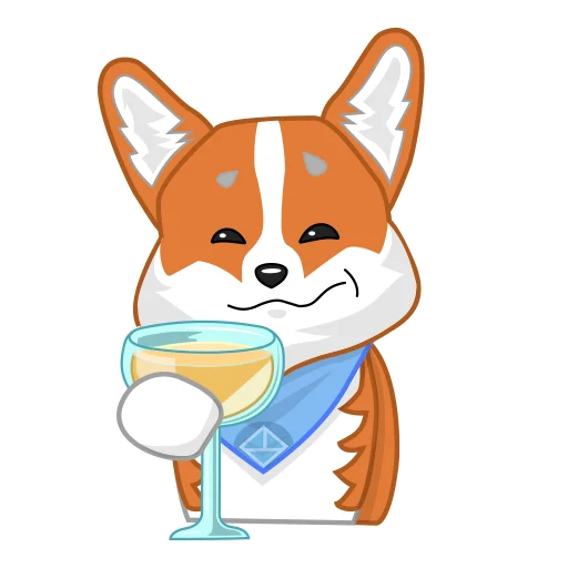 Эмодзи Love, Tennis & Corgi
