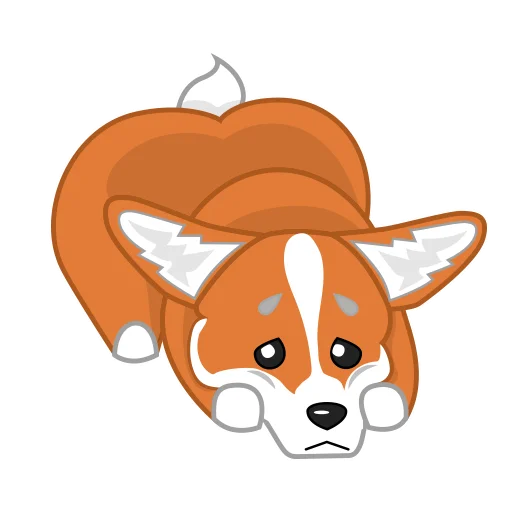Эмодзи Love, Tennis & Corgi