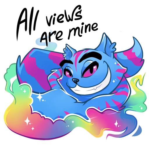 Эмодзи Opium Cheshire cat
