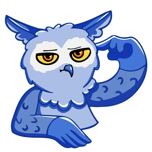 Эмодзи Owl Madness