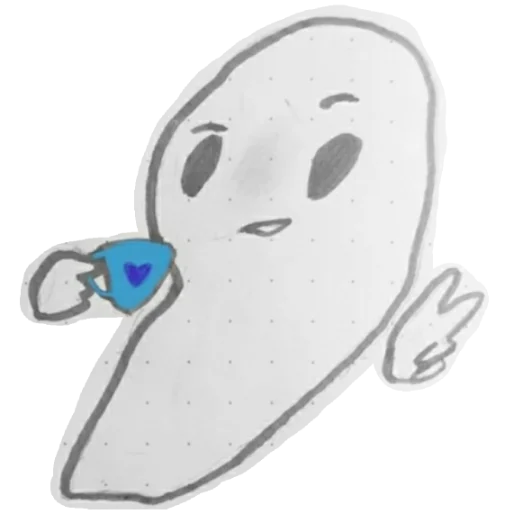 Эмодзи призрак💜