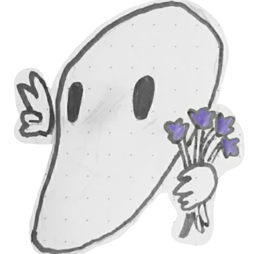 Эмодзи призрак💜