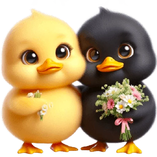 Эмодзи Парные утятки