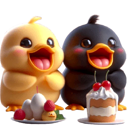 Эмодзи Парные утятки