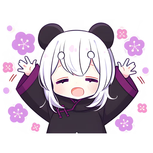 Эмодзи Панда тян 2