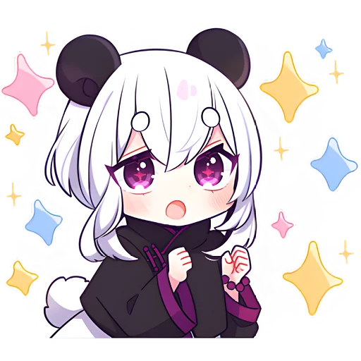 Эмодзи Панда тян 2