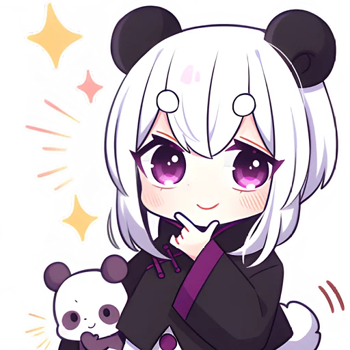 Эмодзи Панда тян 2