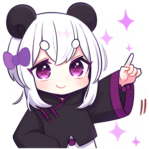 Эмодзи Панда тян 2