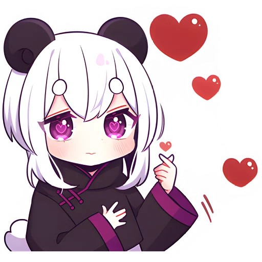 Эмодзи Панда тян 2