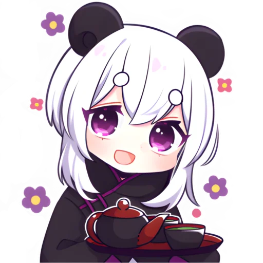 Эмодзи Девочка панда