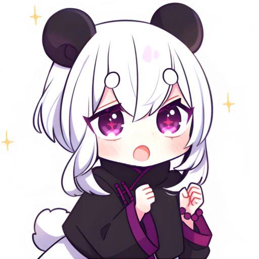 Эмодзи Девочка панда