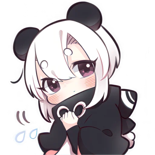 Эмодзи Девочка панда