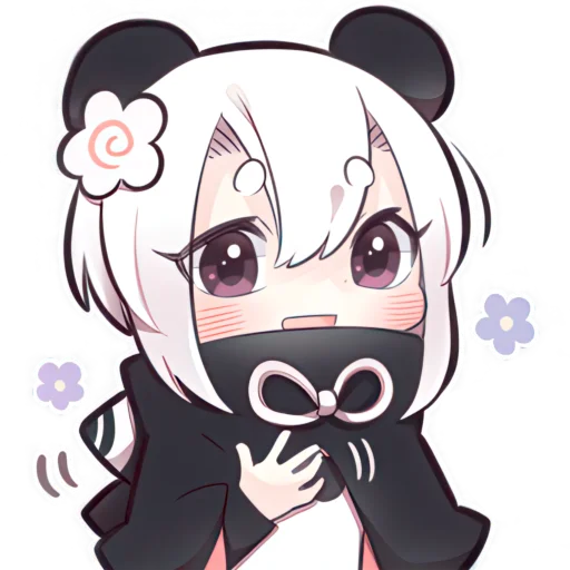 Эмодзи Девочка панда