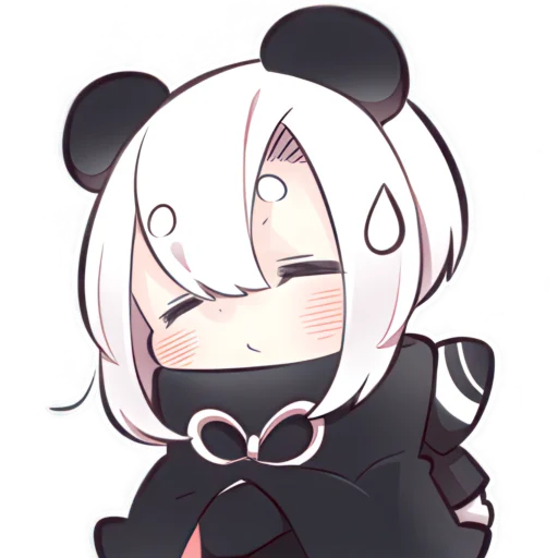 Эмодзи Девочка панда