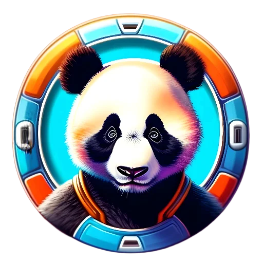 Эмодзи Панды в кружках