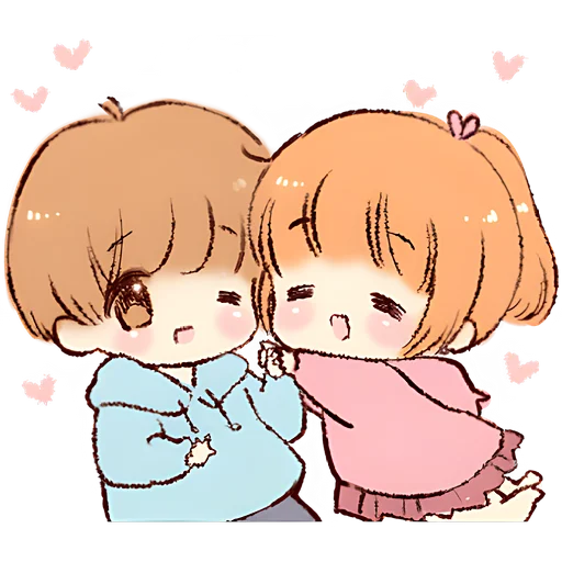 Эмодзи Парочка кун и тян