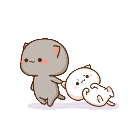 Эмодзи Mochi Mochi Peach Cat
