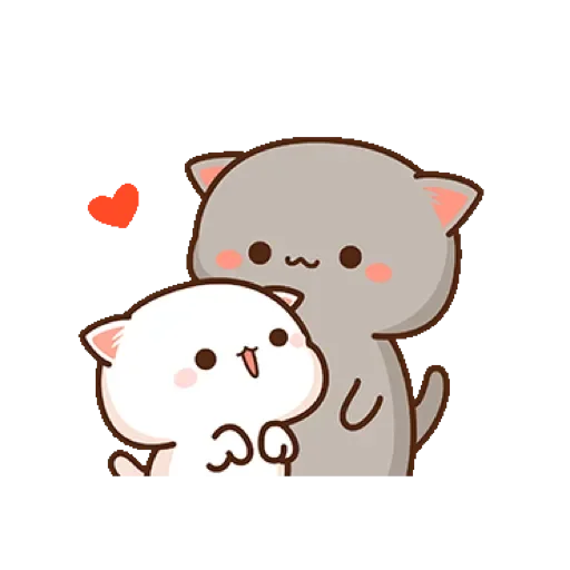 Эмодзи Mochi Mochi Peach Cat