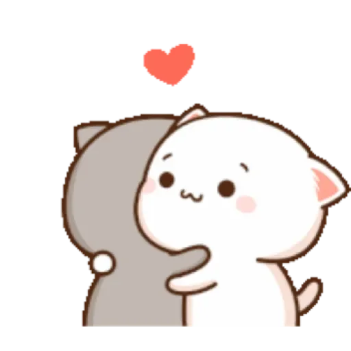 Эмодзи Mochi Mochi Peach Cat