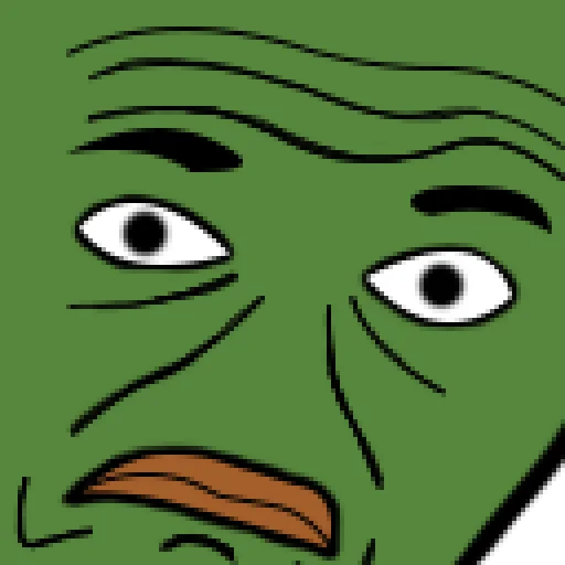 Эмодзи pepe и peepo - для важных разговоров (почему рот в говне?)