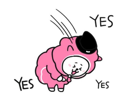 Эмодзи ? Pink BT21