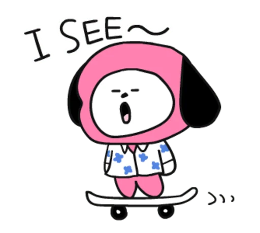 Эмодзи ? Pink BT21