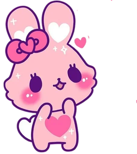 Эмодзи Pink Bunny