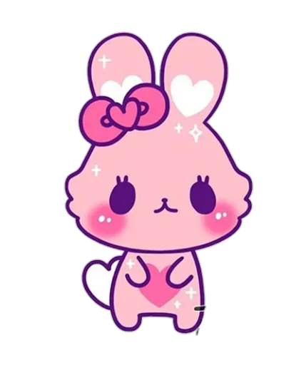 Эмодзи Pink Bunny