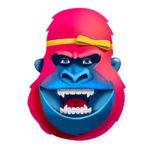 Эмодзи Pink Gorilla