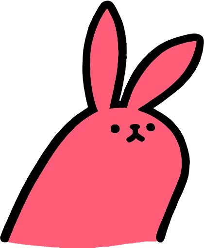 Эмодзи Pink Rabbit