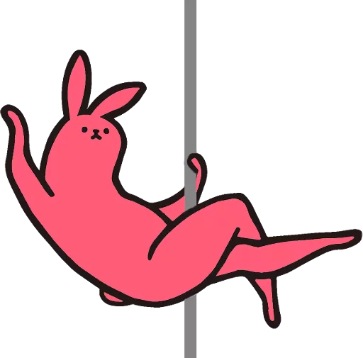 Эмодзи Pink Rabbit