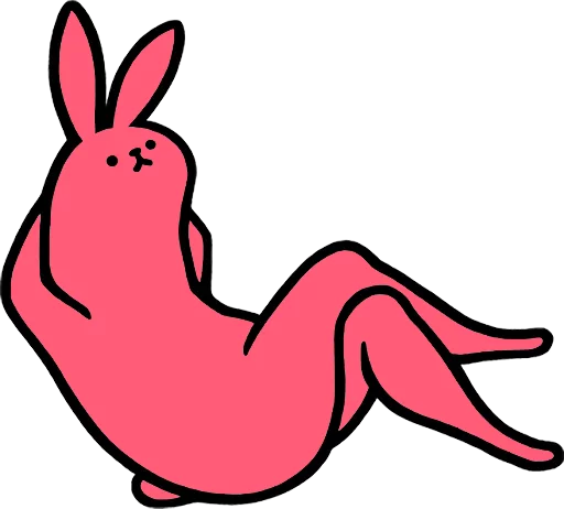 Эмодзи Pink Rabbit