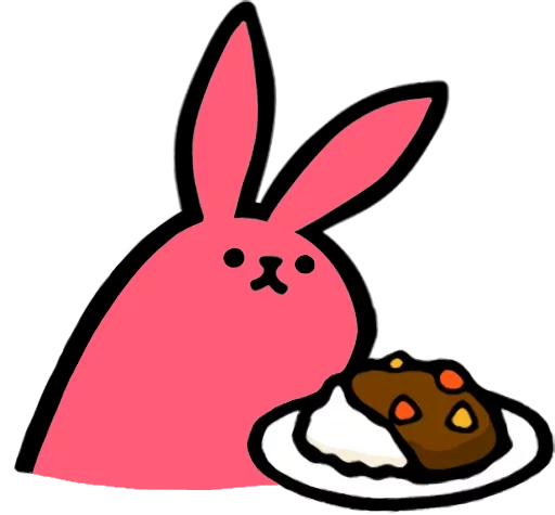 Эмодзи Pink Rabbit