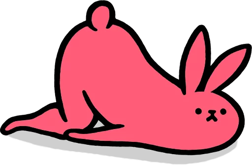 Эмодзи Pink Rabbit