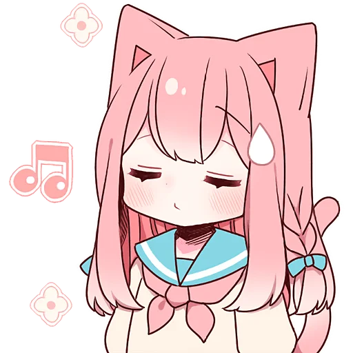 Эмодзи Розовая киса 2