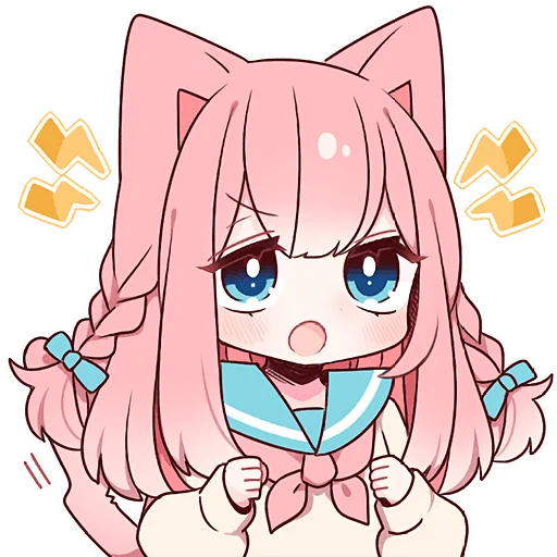 Эмодзи Розовая киса 2