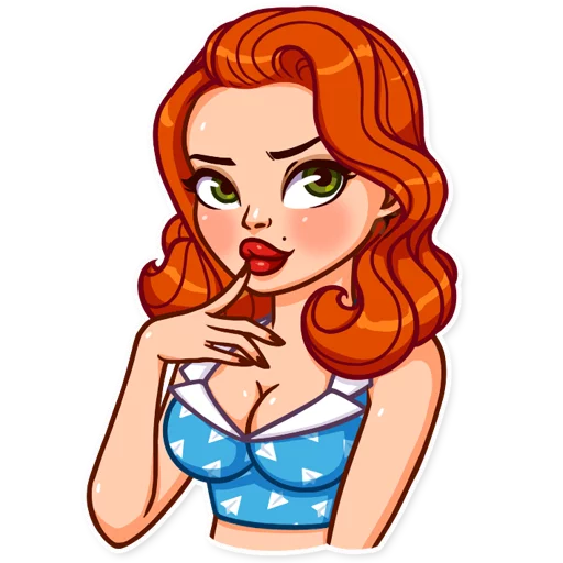 Эмодзи Pin up Girl