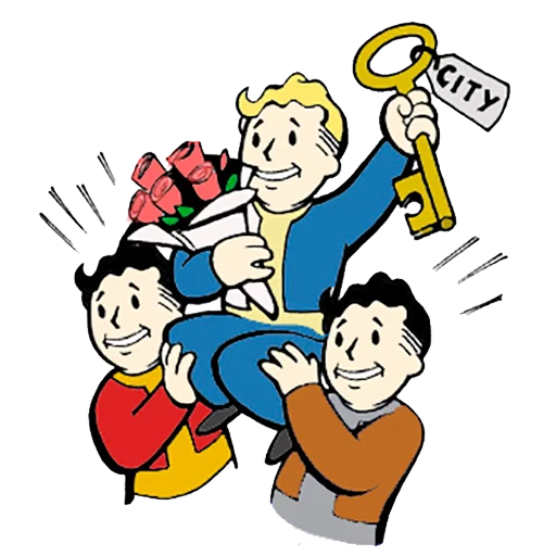 Эмодзи Fallout Vault Boy