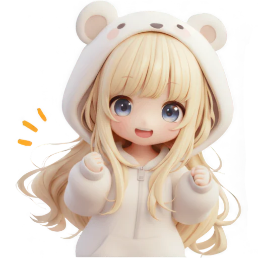 Эмодзи Медведица тян