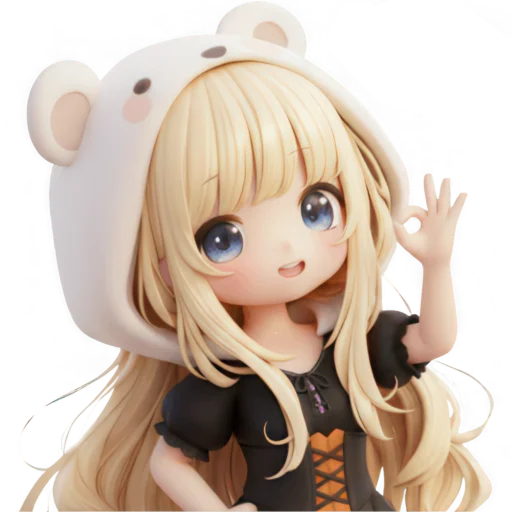 Эмодзи Медведица тян