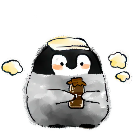 Эмодзи Позитивные пингвины