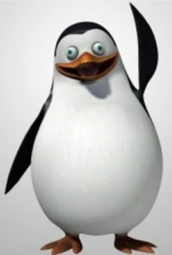 Эмодзи Пингвин из Мадагаскара