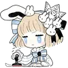 Эмодзи Принцесса и кролик