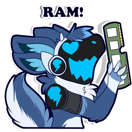 Эмодзи Zephy The Protogen