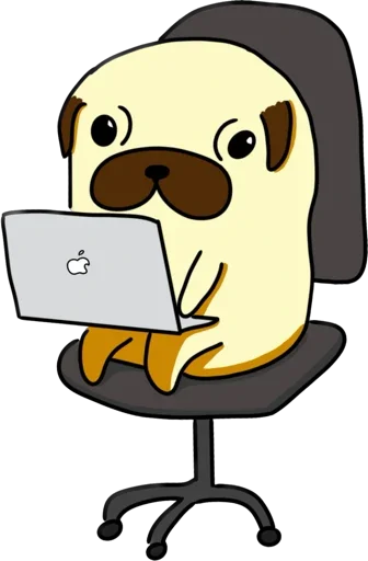 Эмодзи Мопс Геннадий