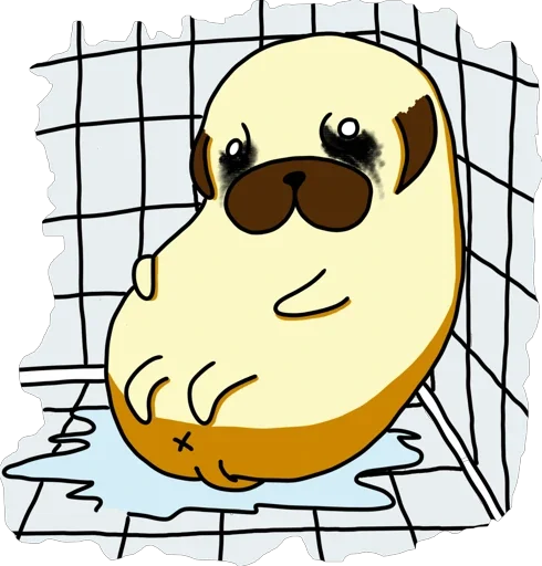 Эмодзи Мопс Геннадий