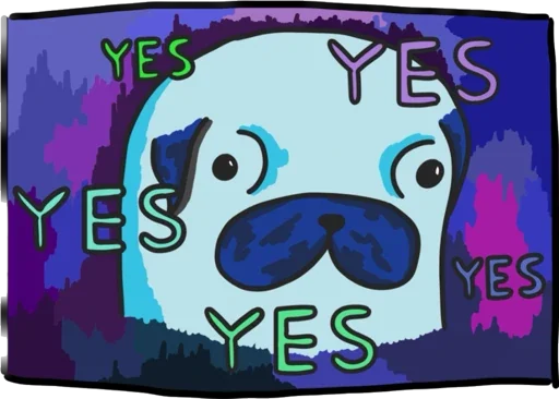 Эмодзи Мопс Геннадий