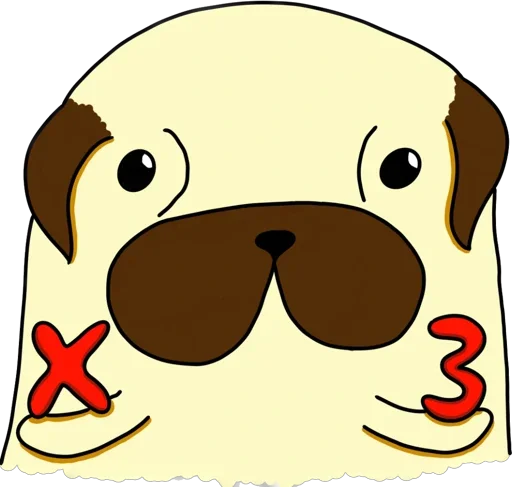 Эмодзи Мопс Геннадий