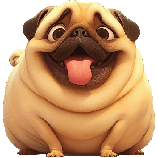 Эмодзи Милый Мопс